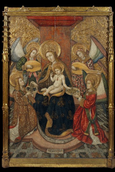 Virgin and Angels by Pedro García de Benabarre